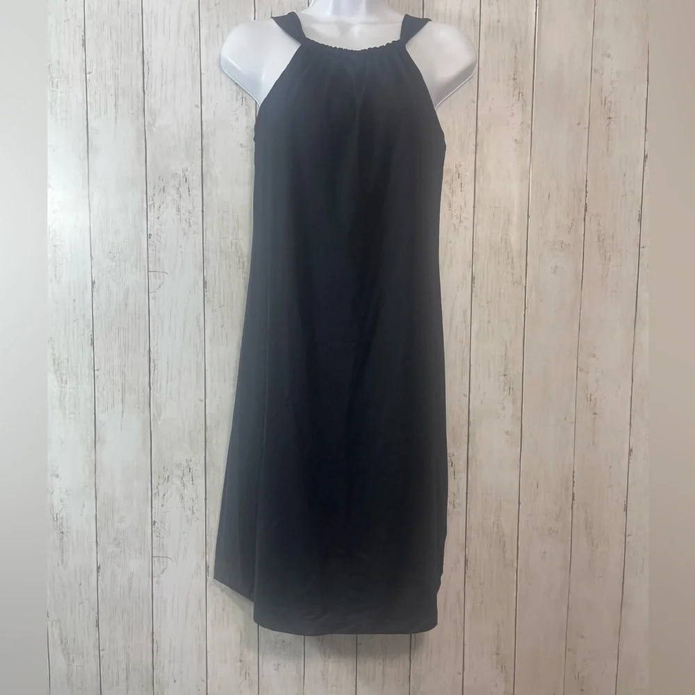Athleta Kokomo Black Swim Dress Small